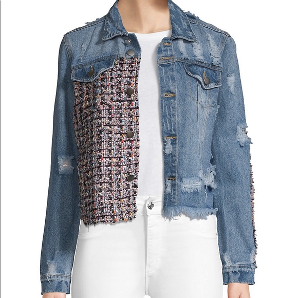 🆕Distressed Cropped Denim Jacket - Picture 3 of 9